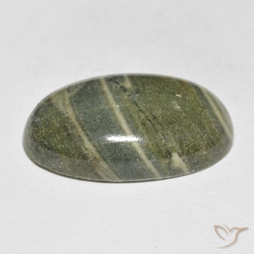 Jaspe Multicolor natural de 24.46 ct, Ovalada, Opaco