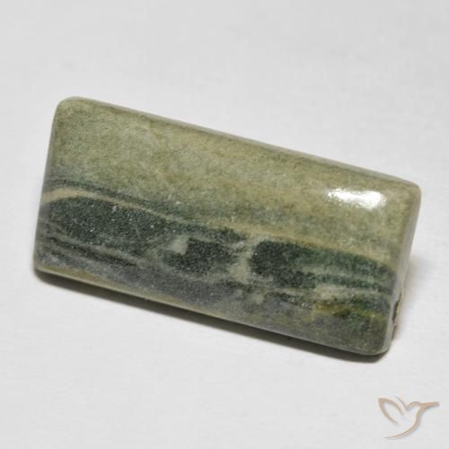 Jaspe Multicolor natural de 18.92 ct, Corte Baguette, Opaco