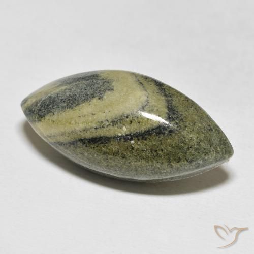 Jaspe Multicolor natural de 25.12 ct, Marquesa, Opaco