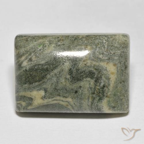35.49ct Natural Multicolor Jaspe, Corte Baguette, Opaco