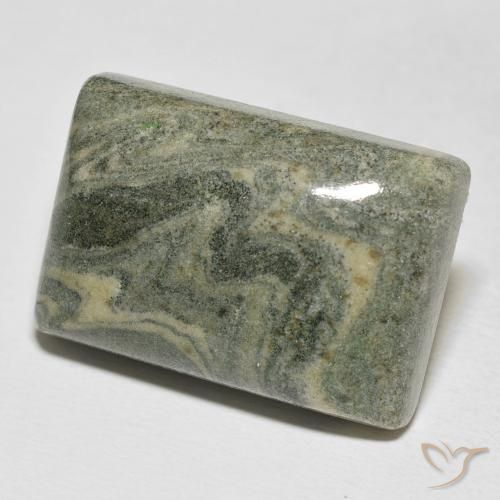 Jaspe Multicolor natural de 35.49 ct, Corte Baguette, Opaco