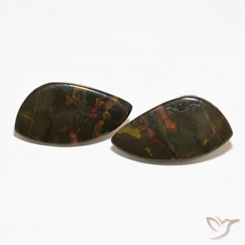 18.79ctw Natural Multicolor Jaspe, Elegante, Opaco