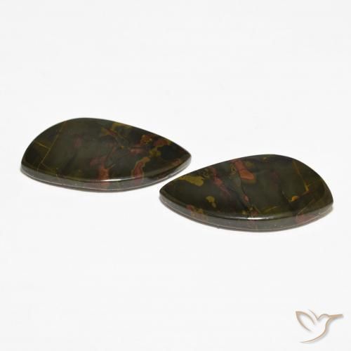 Gemas de Jaspe Multicolor natural de 18.79 ct, Elegante, Opaco