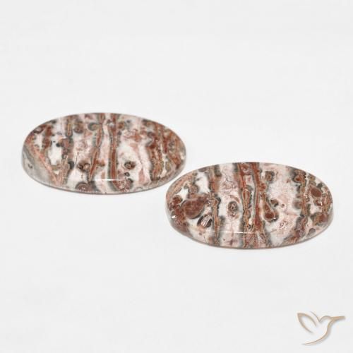 Gemas de Jaspe Multicolor natural de 29.71 ct, Ovalada, Opaco