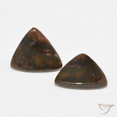 Gemas de Jaspe Multicolor natural de 10.73 ct, Trillón, Opaco