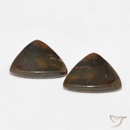 Gemas de Jaspe Multicolor natural de 10.73 ct, Trillón, Opaco