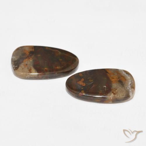 Gemas de Jaspe Multicolor natural de 14.12 ct, Elegante, Opaco