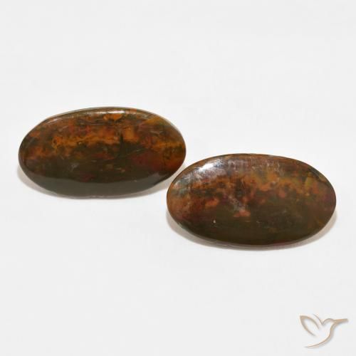 18.73ctw Natural Multicolor Jaspe, Ovalada, Opaco