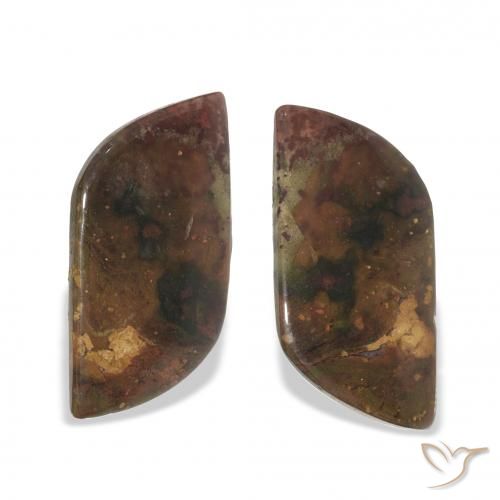 15.28ctw Natural Multicolor Jaspe, Elegante, Opaco