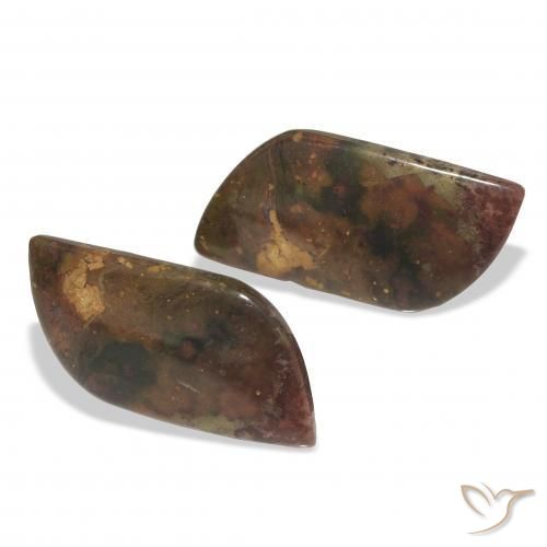 Gemas de Jaspe Multicolor natural de 15.28 ct, Elegante, Opaco