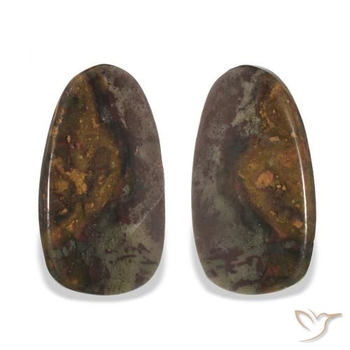 17.15ctw Natural Multicolor Jaspe, Elegante, Opaco