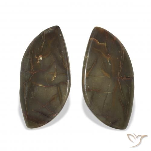19.01ctw Natural Multicolor Jaspe, Elegante, Opaco