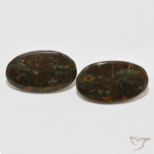 15.87ctw Natural Multicolor Jaspe, Ovalada, Opaco