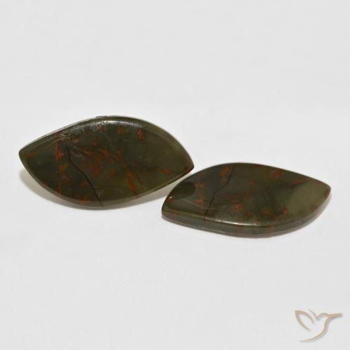 Gemas de Jaspe Multicolor natural de 20.24 ct, Elegante, Opaco
