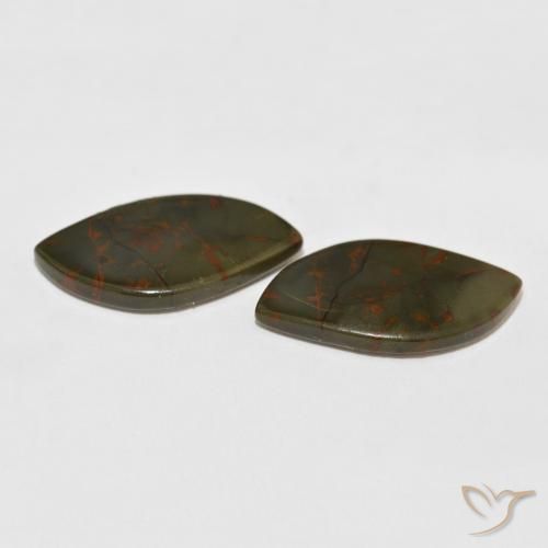 Gemas de Jaspe Multicolor natural de 20.24 ct, Elegante, Opaco
