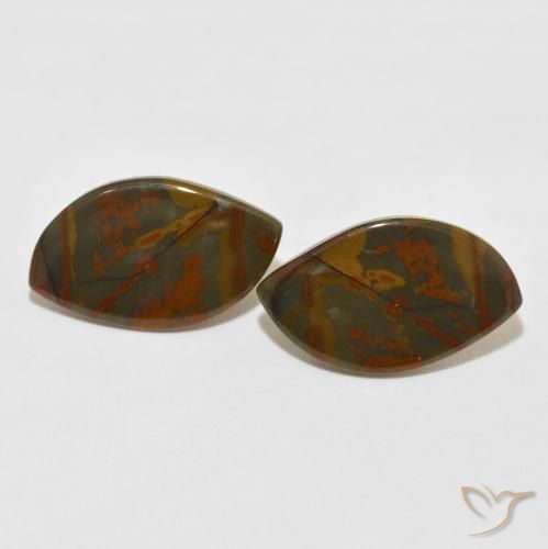 13.60ctw Natural Multicolor Jaspe, Elegante, Opaco