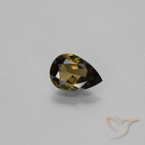 1.17ct Natural Marrón dorado intenso Kornerupina, En forma de pera, VS