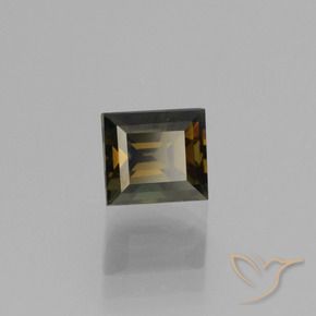 Kornerupina Marrón chocolate natural de 1.09 ct, Corte Baguette, VVS