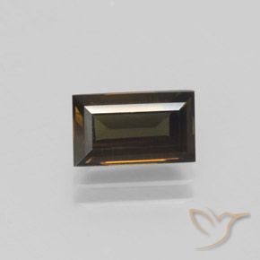1.59ct Natural Marrón oscuro Kornerupina, Corte Baguette, VVS-VS