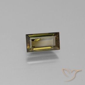 Kornerupina Marrón verdoso natural de 1.03 ct, Corte Baguette, VS-SI