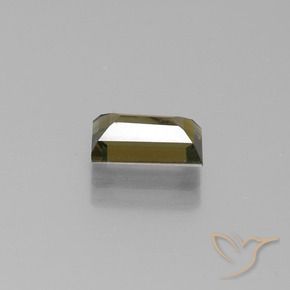 Kornerupina Marrón verdoso natural de 1.03 ct, Corte Baguette, VS-SI