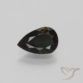 1.14ct Natural Marrón verdoso Kornerupina, En forma de pera, VVS
