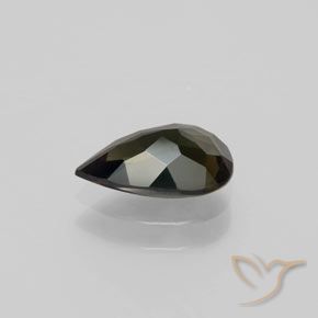 Kornerupina Marrón verdoso natural de 1.14 ct, En forma de pera, VVS