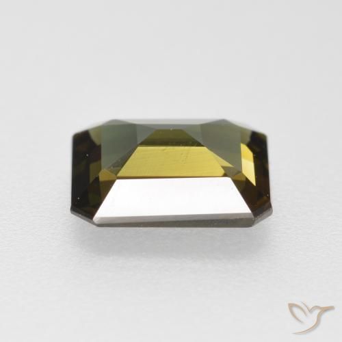 Kornerupina Marrón verdoso natural de 1.14 ct, Corte Octágono / Esmeralda, VS-SI