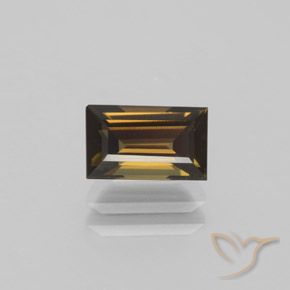 1.40ct Natural Marrón canela Kornerupina, Corte Baguette, VVS-VS
