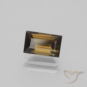 Kornerupina Marrón canela natural de 1.40 ct, Corte Baguette, VVS-VS