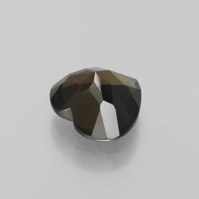 Kornerupina Verde oscuro natural de 2.50 ct, Forma de corazón, VVS-VS