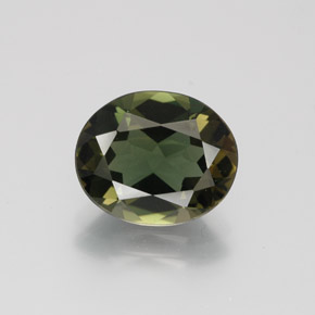 Kornerupina verde natural de 3,14 ct, corte óvalo, VVS-VS