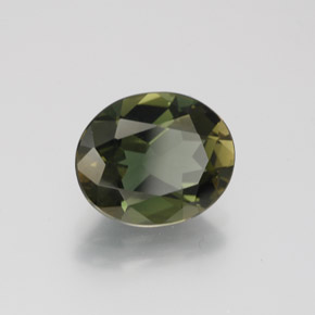 Kornerupina verde natural de 3,14 ct, corte óvalo, VVS-VS