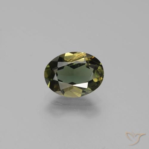 1.47ct Natural Marrón verdoso Kornerupina, Ovalada, VS