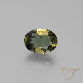 Kornerupina Marrón verdoso natural de 1.47 ct, Ovalada, VS