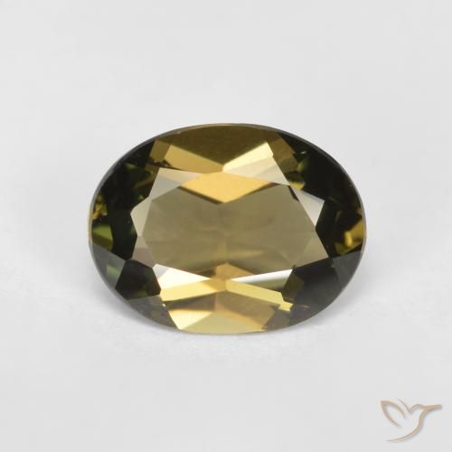 0.92ct Natural Marrón frío Kornerupina, Ovalada, VVS