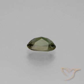 Kornerupina Verde oscuro natural de 0.93 ct, Ovalada, VVS
