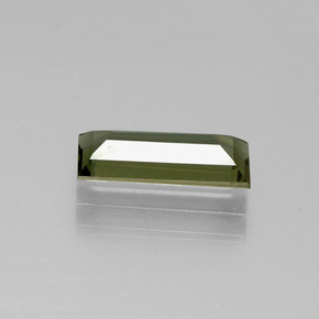 Kornerupina marrón natural de 1,72 ct, baguette, VVS-VS