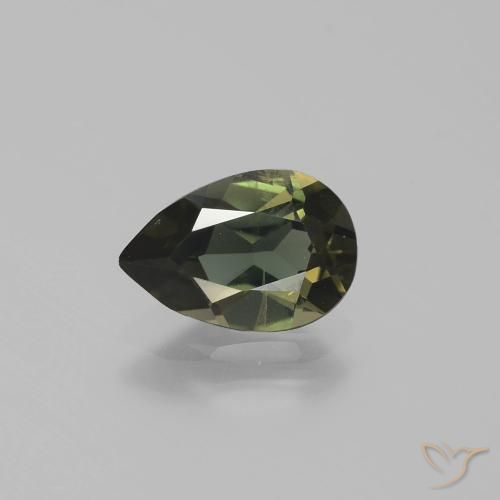 1.29ct Natural Marrón medio Kornerupina, En forma de pera, VS