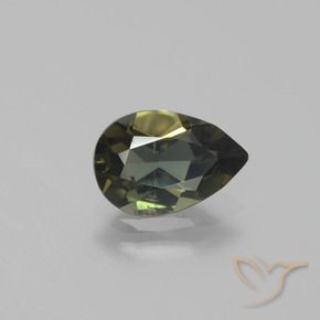 Kornerupina Marrón medio natural de 1.29 ct, En forma de pera, VS