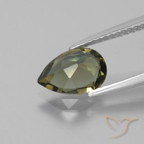 Kornerupina Marrón medio natural de 1.29 ct, En forma de pera, VS