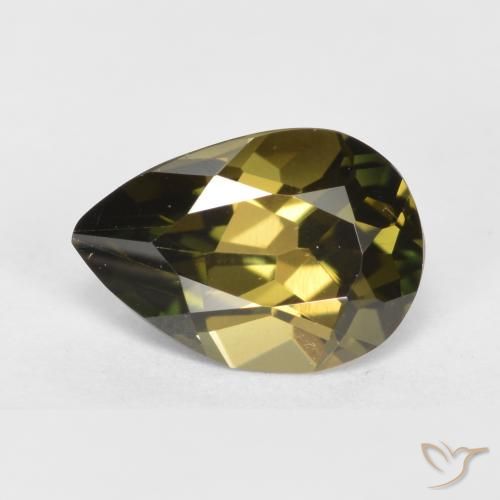 1.09ct Natural Marrón medio Kornerupina, En forma de pera, VVS