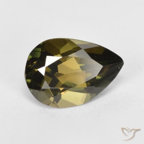 Kornerupina Marrón medio natural de 1.09 ct, En forma de pera, VVS