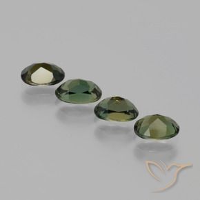 Gemas de Kornerupina Marrón oscuro natural de 1.90 ct, Ovalada, VVS-VS