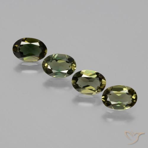 2.11ctw Natural Marrón verdoso Kornerupina, Ovalada, VVS-VS