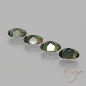 Gemas de Kornerupina Marrón oscuro natural de 2.76 ct, Ovalada, VVS-VS