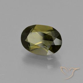 Kornerupina Marrón verdoso natural de 1.14 ct, Ovalada, VVS-VS