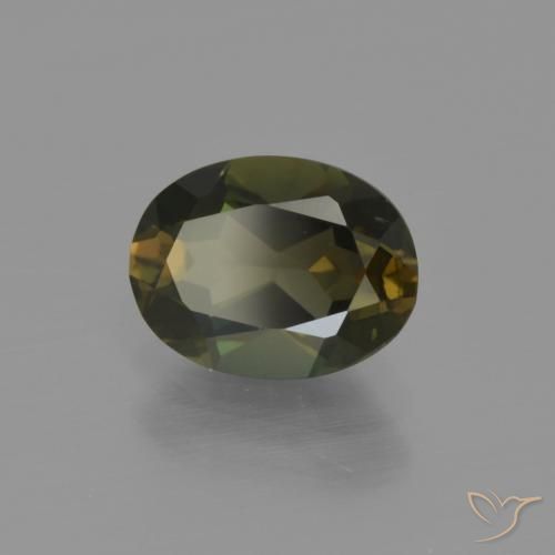Kornerupina Marrón oscuro natural de 1.58 ct, Ovalada, VVS-VS