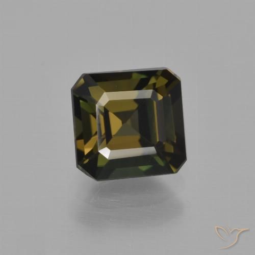 1.73ct Natural Marrón frío Kornerupina, corte esmeralda, VVS