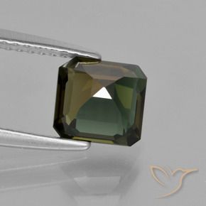 Kornerupina Marrón frío natural de 1.73 ct, Corte Octágono / Esmeralda, VVS